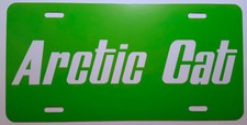Vintage Arctic Cat Snowmobile Green Sign Novelty License Plate 093 