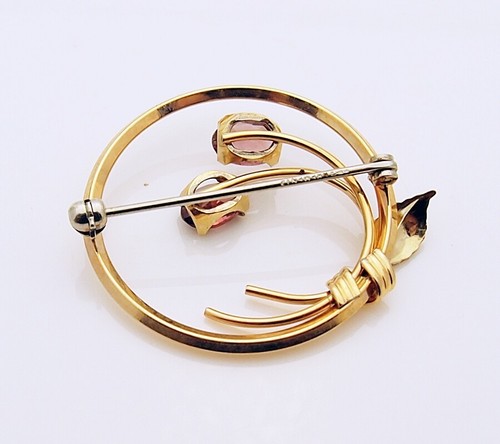 Vintage Krementz Gold Filled Circle Pin - 第 2/2 張圖片