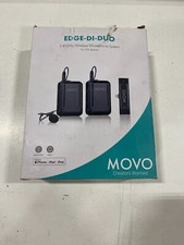 Movo EDGE-DI-DUO Wireless Lavalier Microphone System for iPhone, Lightning, iOS