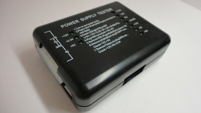Computer Desktop PC PSU ATX Power Supply Tester Meter Check SATA HDD 20/24 8/6/4