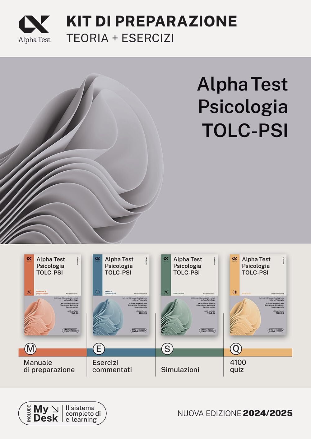 9788848327015 Alpha Test. Psicologia. TOLC-PSI. Kit di preparazione. Con MyDesk