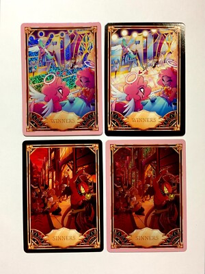 2024 Hazbin Hotel Card Pink Foil Sinners 39/50 + Winners 49/50 Lot