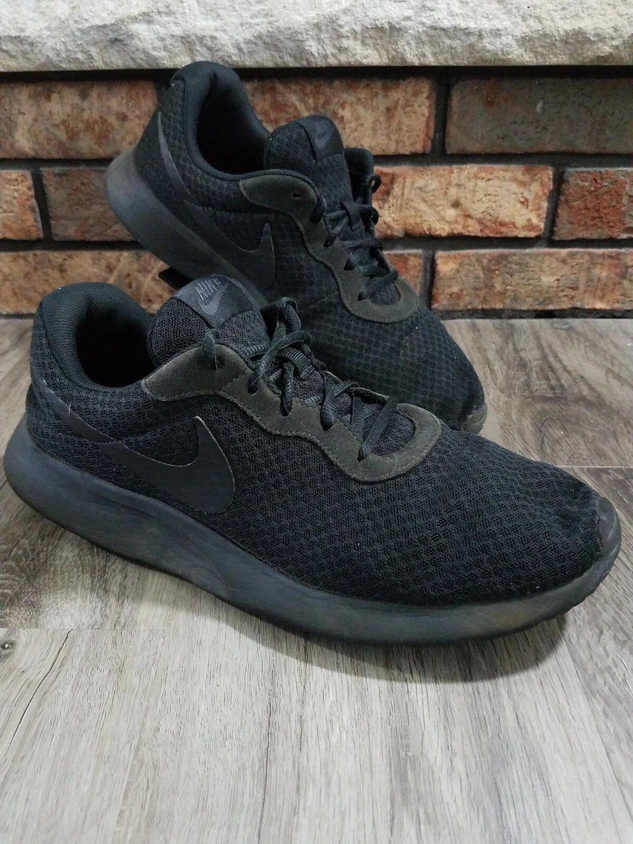 Nike Air Swoosh Tanjun Black Running Walking Gym Shoes Mens Size 12 812654 001
