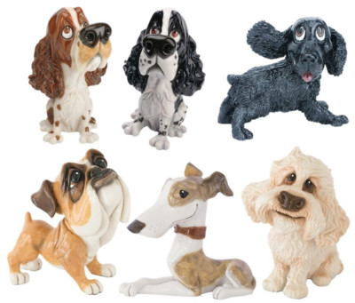 Hund Ornament Figur Auswahl kleine Pfoten 6 Hunderassen Geschenke verpackt