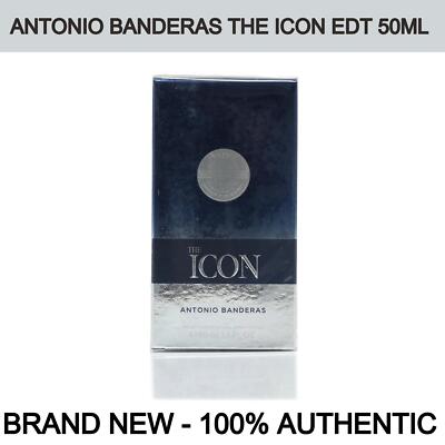 Antonio Banderas The Icon Eau de Toilette for Men Spray 1.7oz/50ml, New in Box!