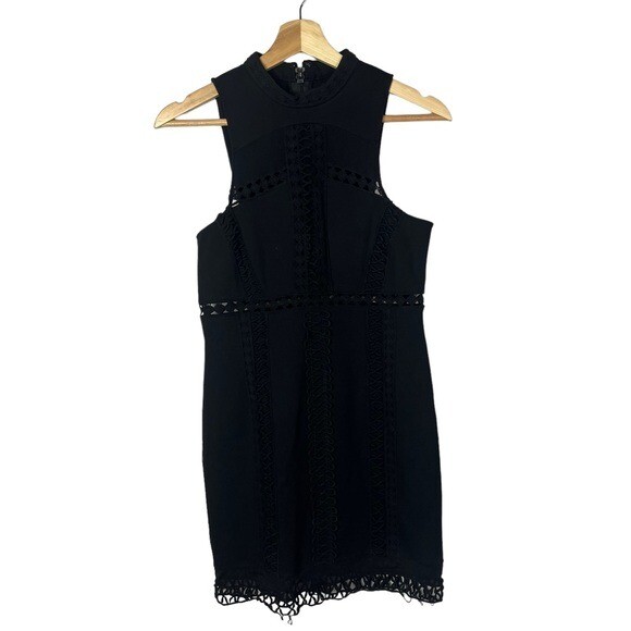 Free People Sky Scraper Black Mini Dress 2 View 2