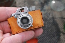 VINTAGE Japanese subminature spy camera, roll film, with cover, CHAMP