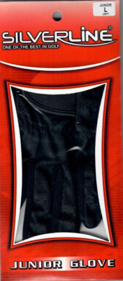Silverline JUNIOR Golfhandschuh Schwarz, Junior L