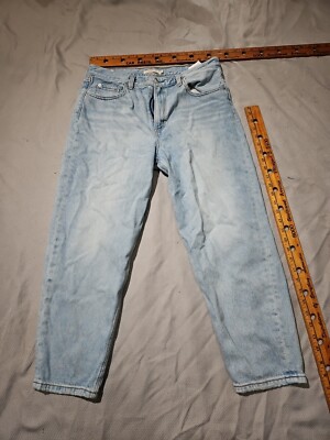 Levis Jeans Womens Size 29 Blue High Loose Taper Big E Denim Pants Casual