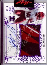 javian hawkins rookie rc auto jersey  patch louisville cardinals 3C college 1/10