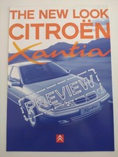 Citroen Xantia 1.8 1.9TD 3.0 2.0 SX LX Exclusive New Look Preview Brochure 1997