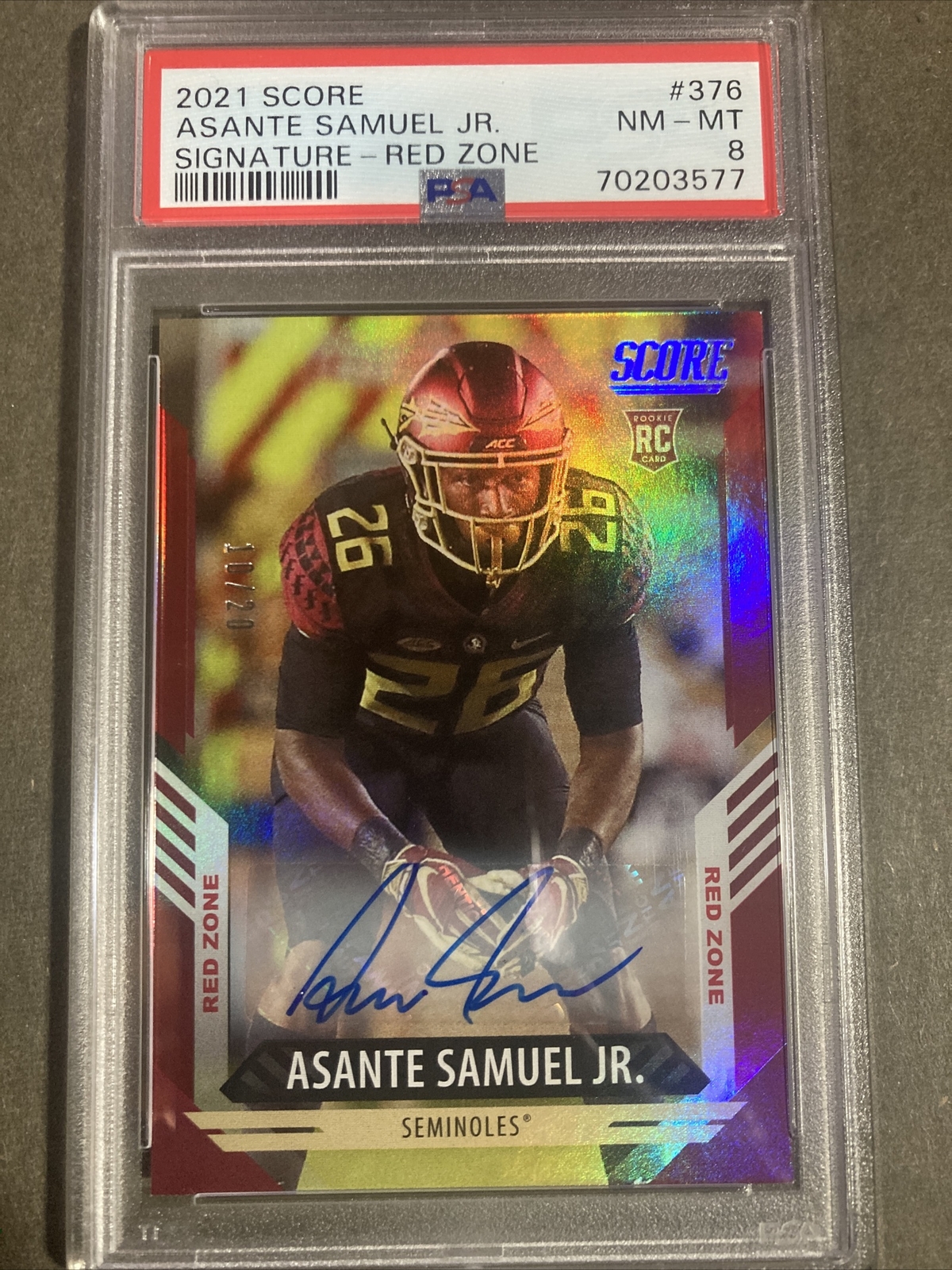 Asante Samuel Jr. Panini Score #376 Red Zone