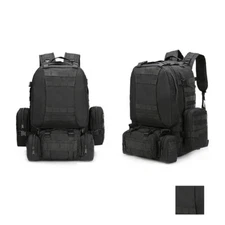75L Military Tactical Backpack Large Army 3 Day Assault Pack Molle Bag Rucksack