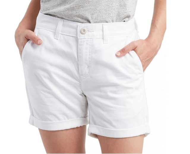 Classic Chino Roll Hem Shorts 33 Waist 