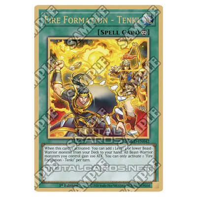 YuGiOh Maximum Gold El Dorado Feuerformation Tenki (Premium Gold Rare) MGED-E...
