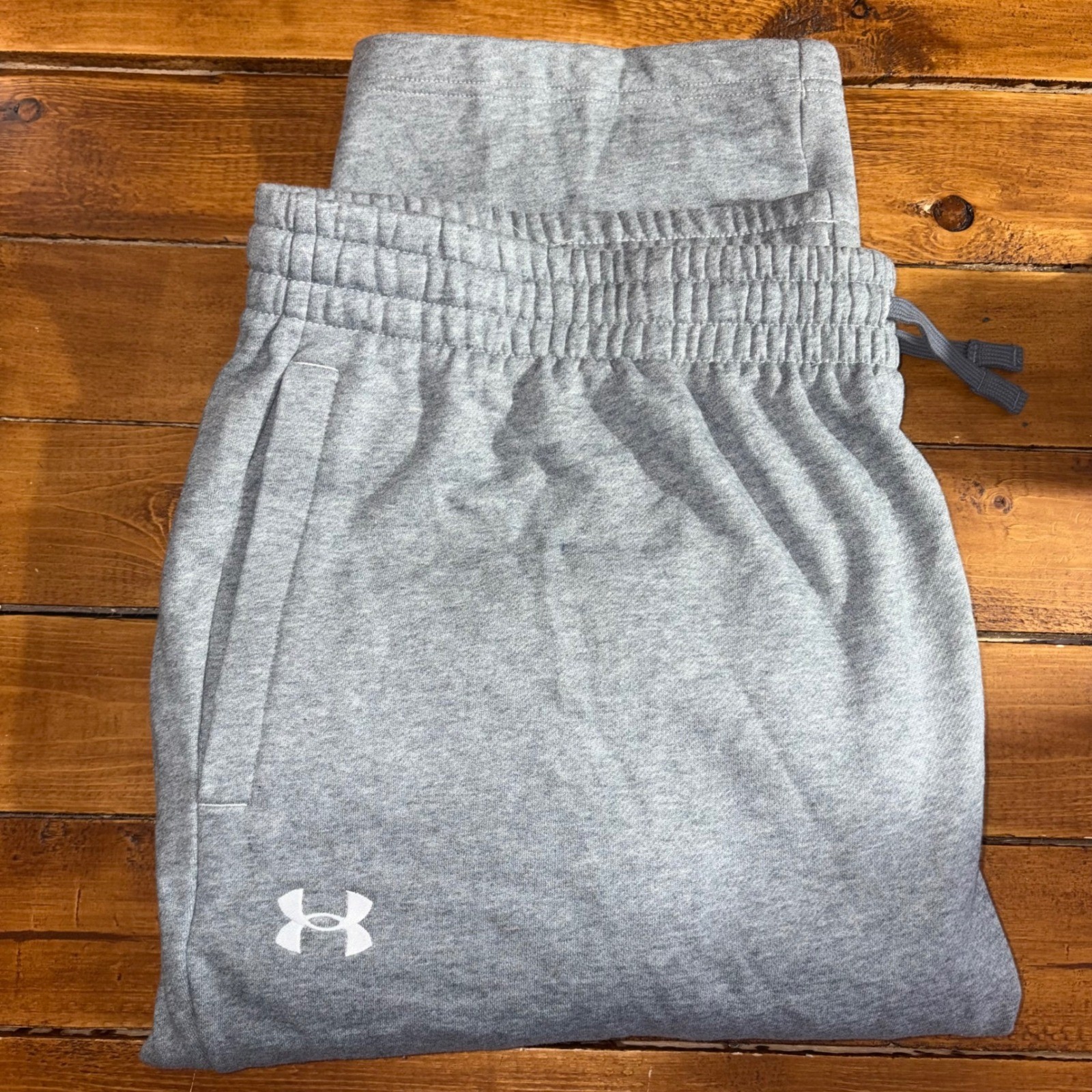 Under Armour Sweatpants Mens 3XLT Gray Fleece Drawstring Athletic Joggers NWOT