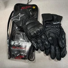 Alpinestars GP Plus Gloves Sz L Leather Motorcycle Dirt Bike Black Bridge