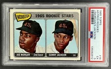 Joe Morgan Sonny Jackson 1965 Topps Astros Rookies #16 RC Rookie PSA 5 EX THRILL