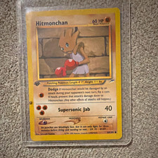 Hitmonchan 69/105 Pokemon TCG 1° Edizione Neo Destiny NM Carta Vintage 2002