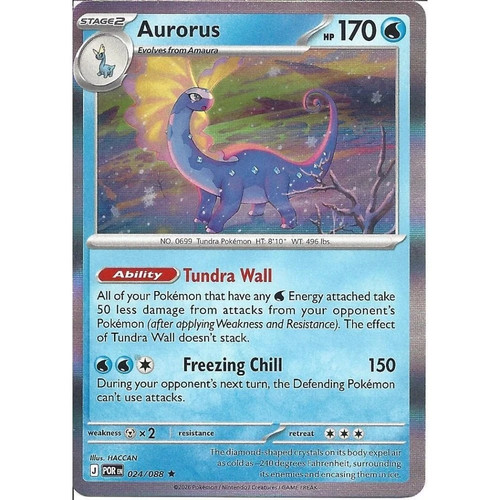 Pokemon TCG - Mega Evolution - Perfect Order - Aurorus - 024/088 -Rare ...