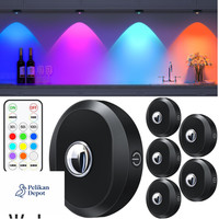 Rgb Led Schrankbeleuchtung Akku Usb Fernbedienung Timer 6Er Pack