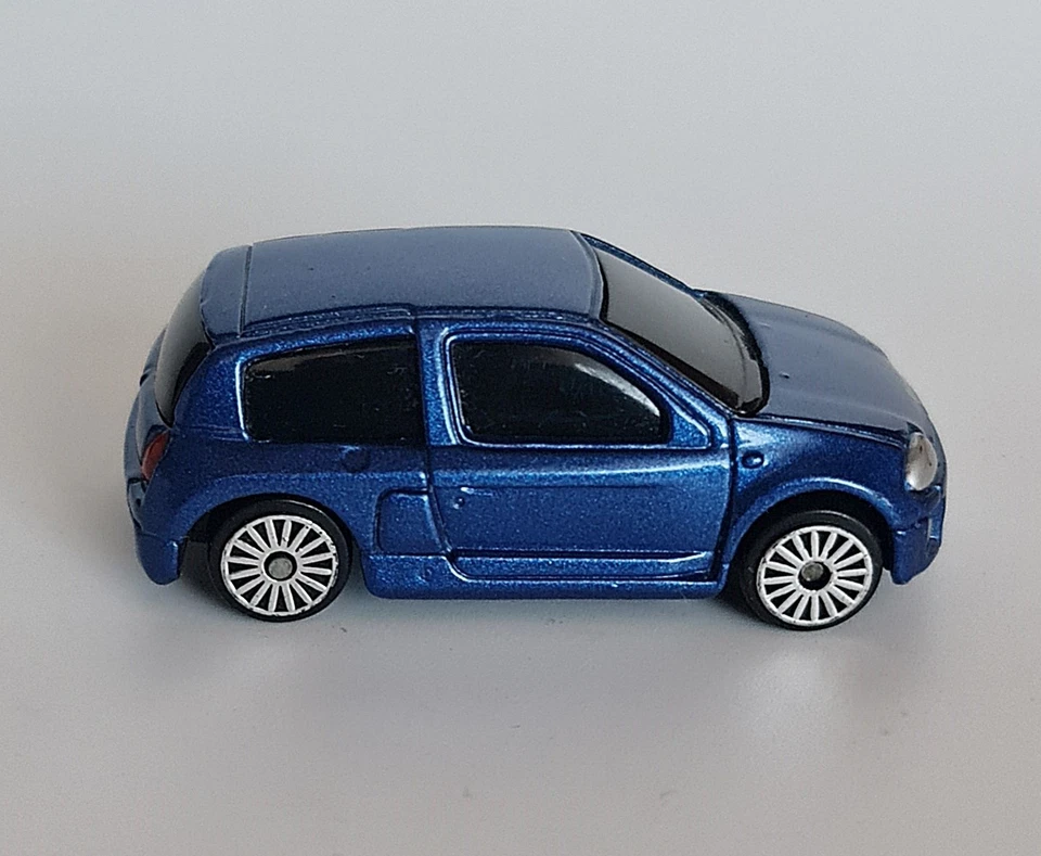 Autêntico Maisto Renault Clio V6 Sport modelo fundido azul brinquedo de carro de corrida 1:64 - Imagem 4 de 4