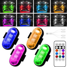 Wireless LED Lights for Car, Wireless Rock Lights with 8 Colors 10 Modes,Led Str