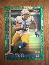 2025 Topps Chrome Khalil Mack Green Football Leather /99
