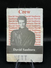 David Sanborn jazz saxofonista concierto personal trabajando back stage pase