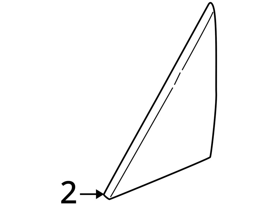 1996-2002 BMW Z3 Left Front Vent Window Glass Black 51328410161 OEM Used Foto 4 de 4