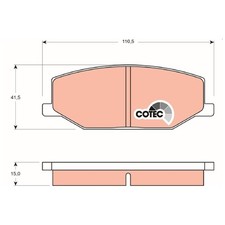 Satz Bremsbeläge Bremsklötze vorne für Suzuki Jimny SN Samurai SJ SJ410 | 245