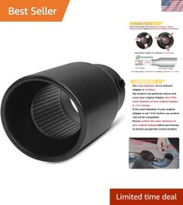 1.5-2.5 Inlet Adjustable Exhaust Tip - 4 Outlet Stainless Steel Black
