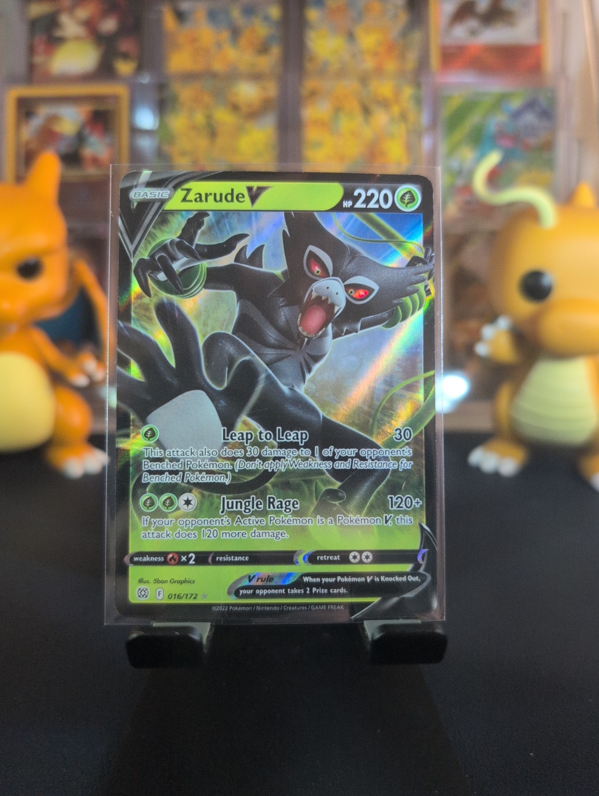 Pokémon TCG Zarude V Sword & Shield: Brilliant Stars 016/172 Holo Ultra Rare