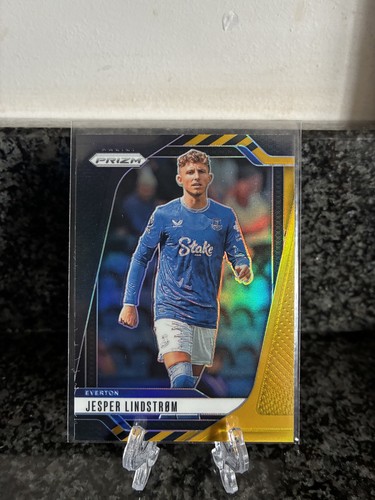 2024-25 Panini Prizm PL Soccer JESPER LINDSTROM Black Gold 2/8 Everton