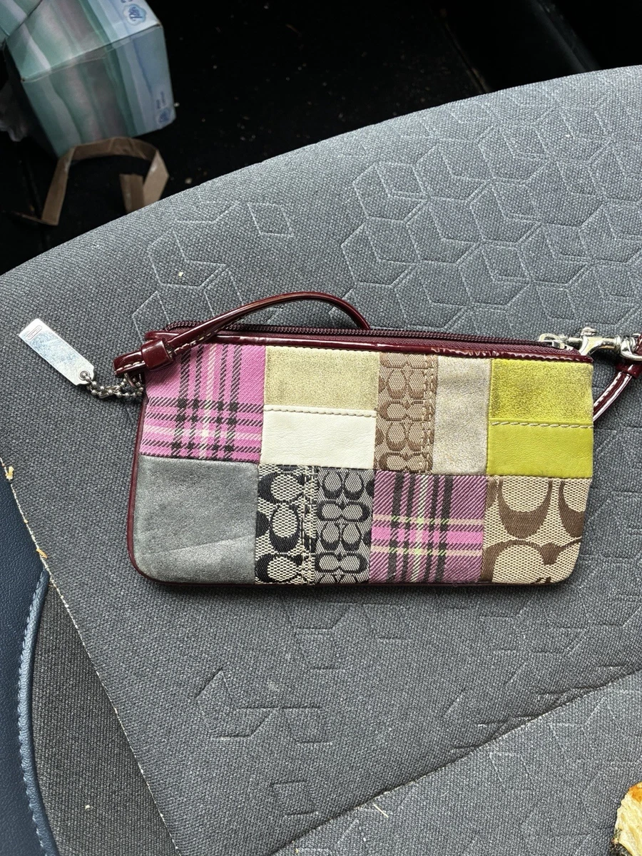 新品級✨COACH Accessory Pouch Patchwork Pink COACH Patchwork 