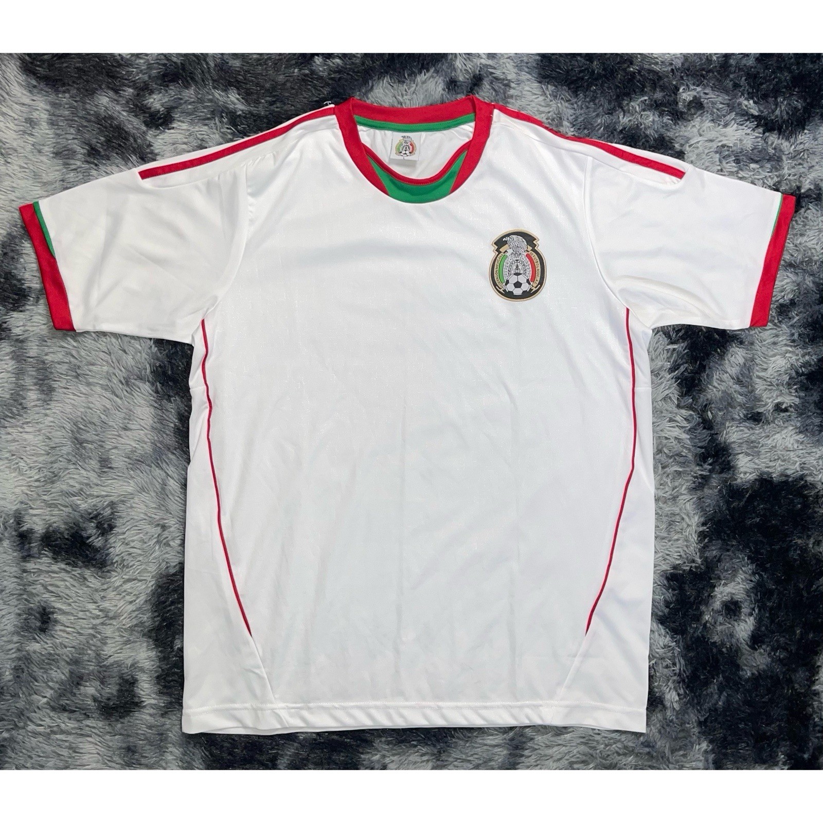 Official Team Mexico National Football White Jersey Men's Size L