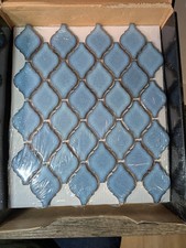 1 case of Design Ideas FDXAROR Arabesque Mosaic Tile - Blue