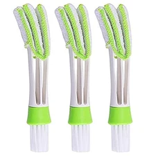Mini Duster for Car Air Vent Set of 3 Automotive Conditioner Cleaner and Brush
