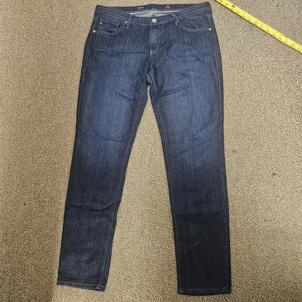 Pantalones de mezclilla AG Adriano Goldschmied para mujer 32R azul The Stilt Cigarette Leg Foto 2 de 4