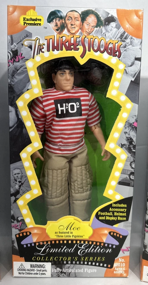 Lote de figuras 1996 estreno exclusivo de The Three Stooges "Three Little Pigskins" Foto 3 de 4