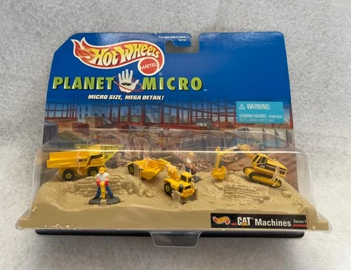 Hot Wheels Planet Micro CAT Machines Series 1  Set RARE Vintage