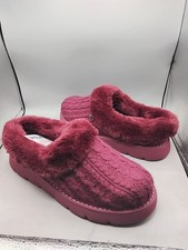 Skechers Bobs Keepsake Light Slippers -Warm Greetings 8M Burgundy A275