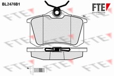 FTE Bremsbelagsatz Scheibenbremse 9010758 für VW PASSAT B5 3B2 Variant 3B5 3B3 3