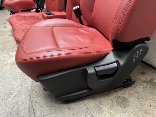 2011 NISSAN QASHQAI J10 FRONT AND REAR RED LEATHER SEATS #0A - Picture 17 of 18