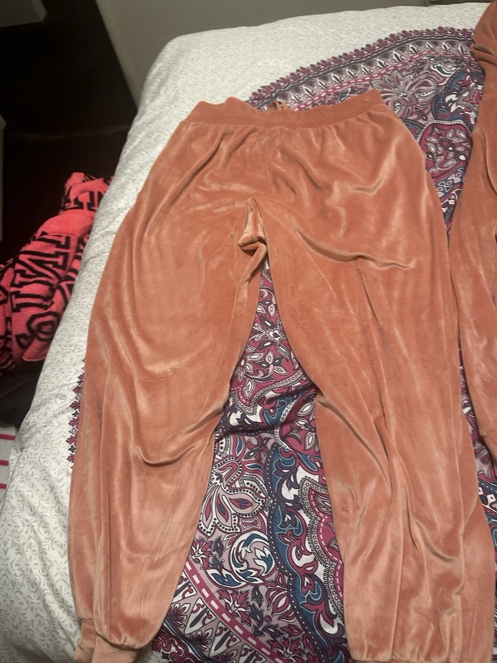 Traje de chándal Victoria’s Secret naranja talla grande para mujer 2 piezas Foto 3 de 4