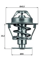 Mahle Thermostat, KüHlmittel U.A. FüR CitroËN, Nissan, Peugeot