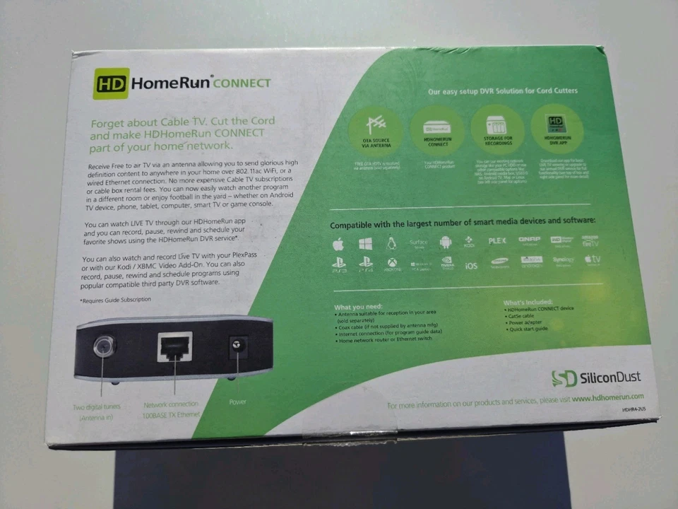 SiliconDust HDHR4-2US HDHomeRun CONNECT Media Device *FREE SHIPPING* - Image 4 of 4