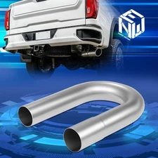 2" OD Natural Mild Steel DIY Custom 180 Degree U-Bend Mandrel Exhaust Tube Pipe