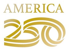 AMERICA 250 Years Logo Decal Diecut Gold And Silver x2 Decals