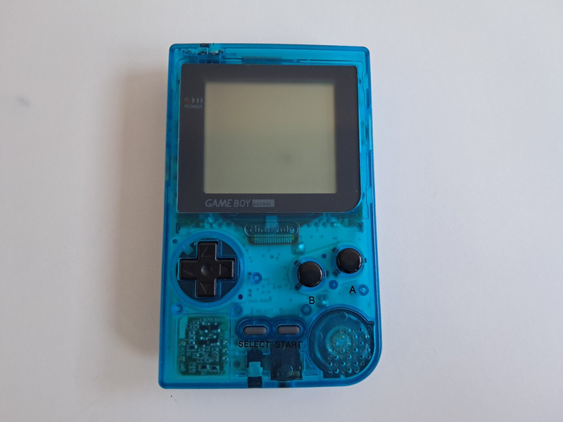 Nintendo Game Boy Pocket Transparent Blue Handheld System